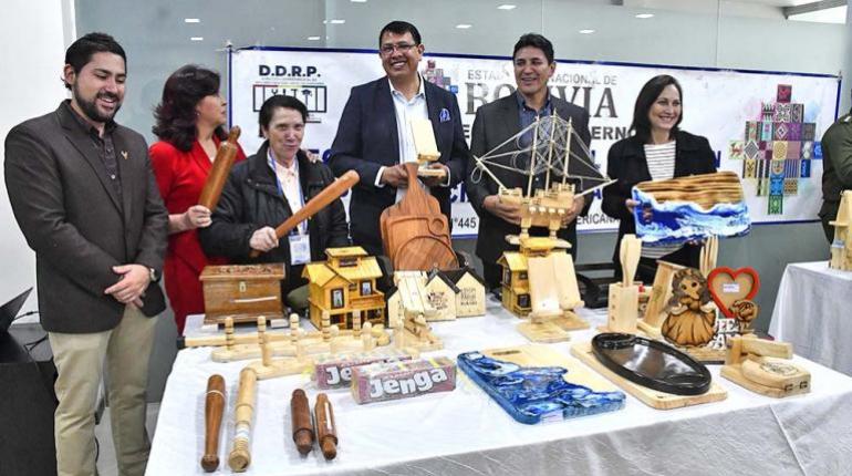 Organizadores en la presentación de la Feria Expo Reincorpora. | Hernan Andia.
