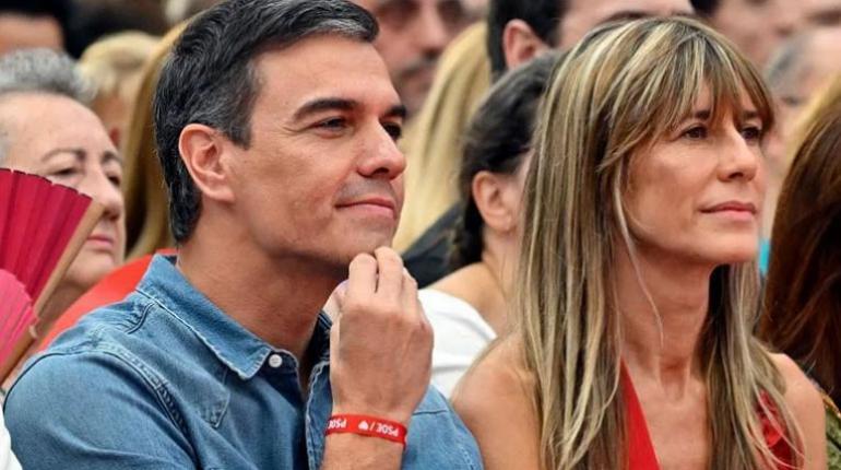 Begoña Gómez, esposa del presidente español Pedro Sánchez, fue procesada por malversación, tráfico de influencias y corrupción. | Internet.