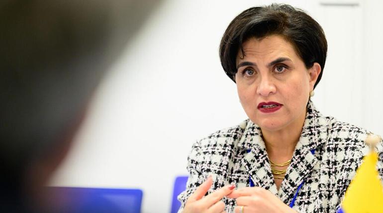 La ministra de Relaciones Exteriores de la República del Ecuador, Gabriela Sommerfeld, en una imagen de julio de 23024. | EC