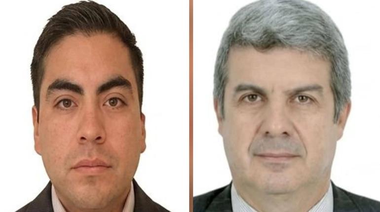 Julio Sardán (izquierda), copiloto, y Carlos Moyano, piloto de la aeronave que partió esta mañana de El Alto, rumbo a Santa Cruz, y terminó en medio del monte en el Chapare. | RRSS